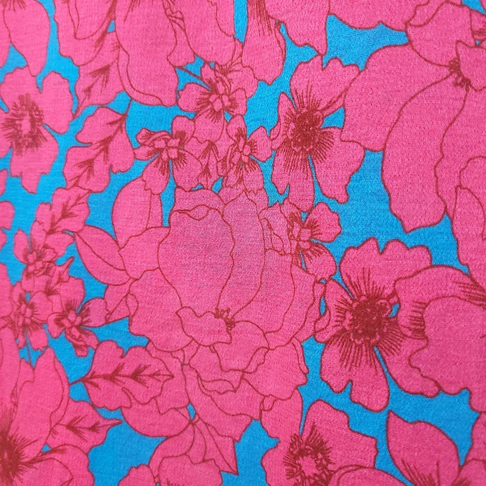 Xirena Barbiecore Adley Floral Halter Vacation Vibrant Colors Maxi Dress - Picture 10 of 15